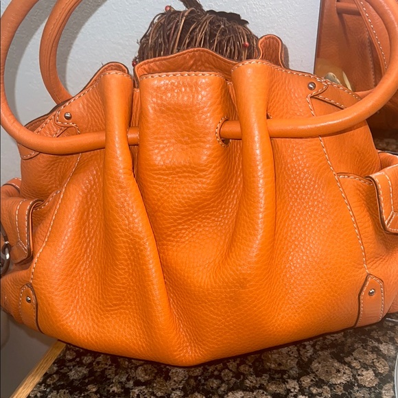 Cole Haan Orange Leather Hobo Bag, comes with dust bag - Picture 5 of 5